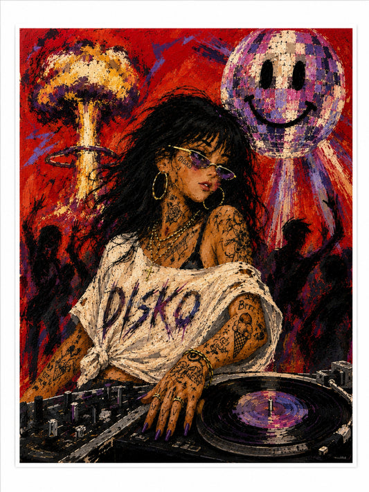 DISKO DJ Fine Art Print