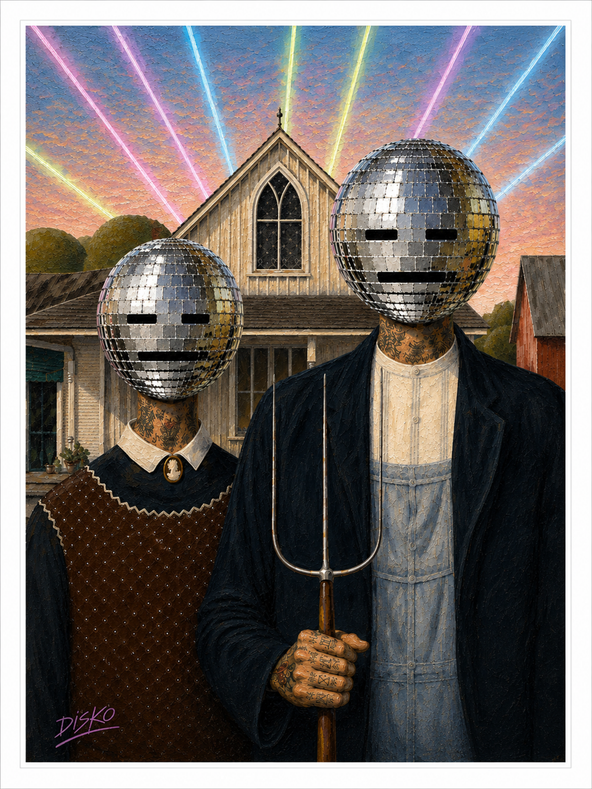 DISKO Gothic Fine Art Print